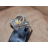 Echt zilveren ring met citrien